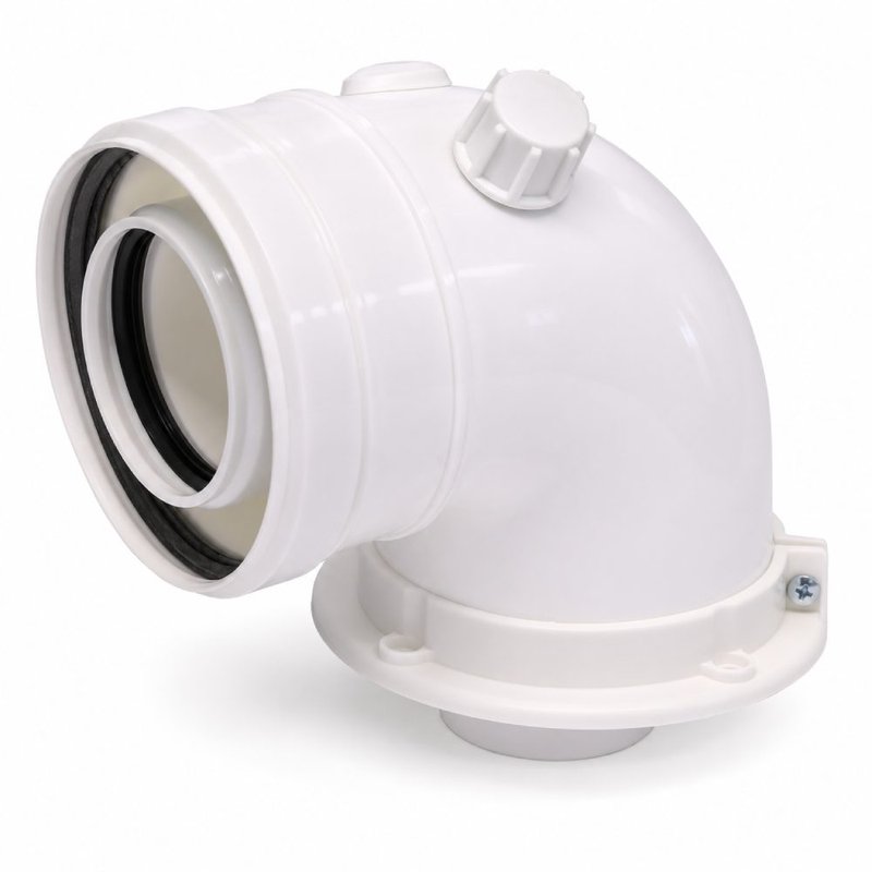Cot evacuare centrala termica condensare ATI Tip 09, PP/PP, diametru 60 / 100, WBPPCUR610092
