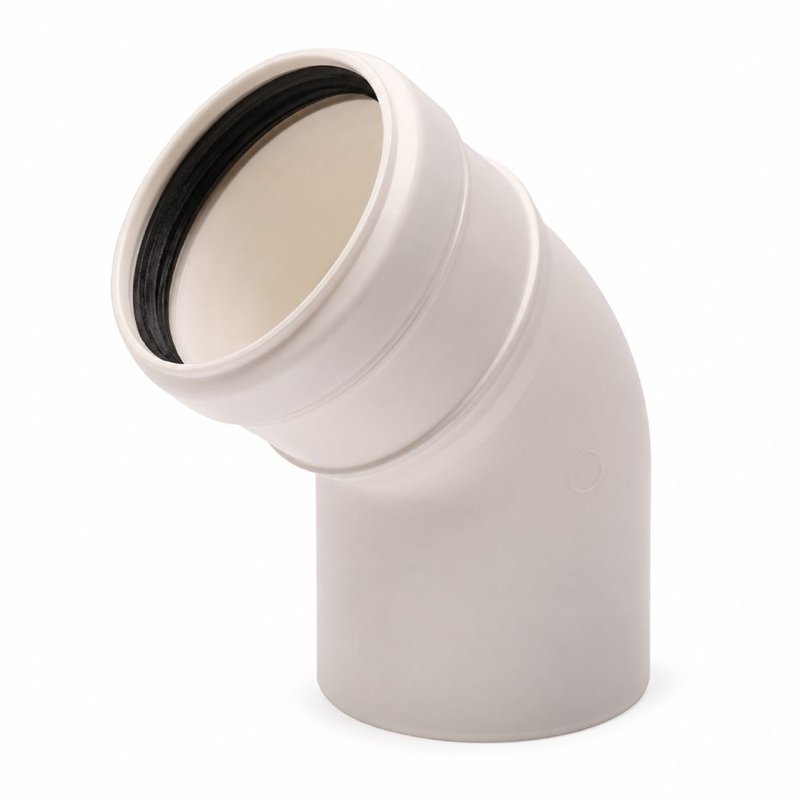 Cot evacuare gaze arse centrale termice condensare ATI WB2-48P, diametru 80 mm, 45 grade, plastic
