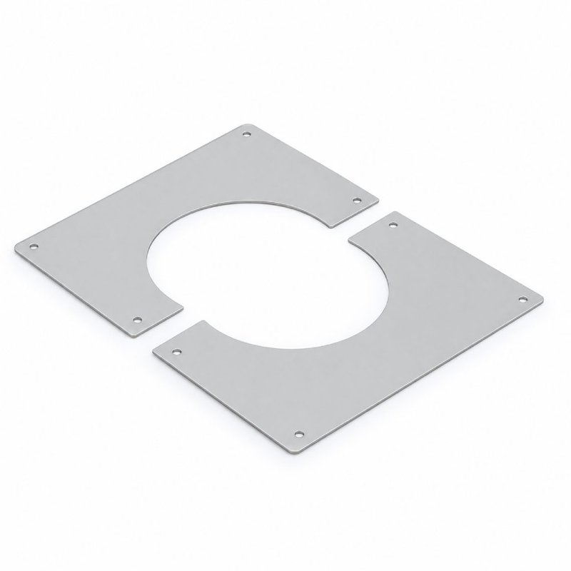Element etansare / suport metalic perete ATI 9-127, diametru 127 mm, alb 1