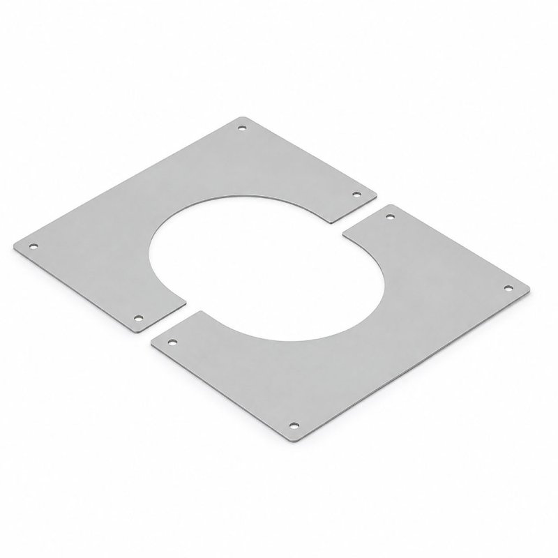 Element etansare / suport metalic perete ATI 9-127, diametru 127 mm, alb 2
