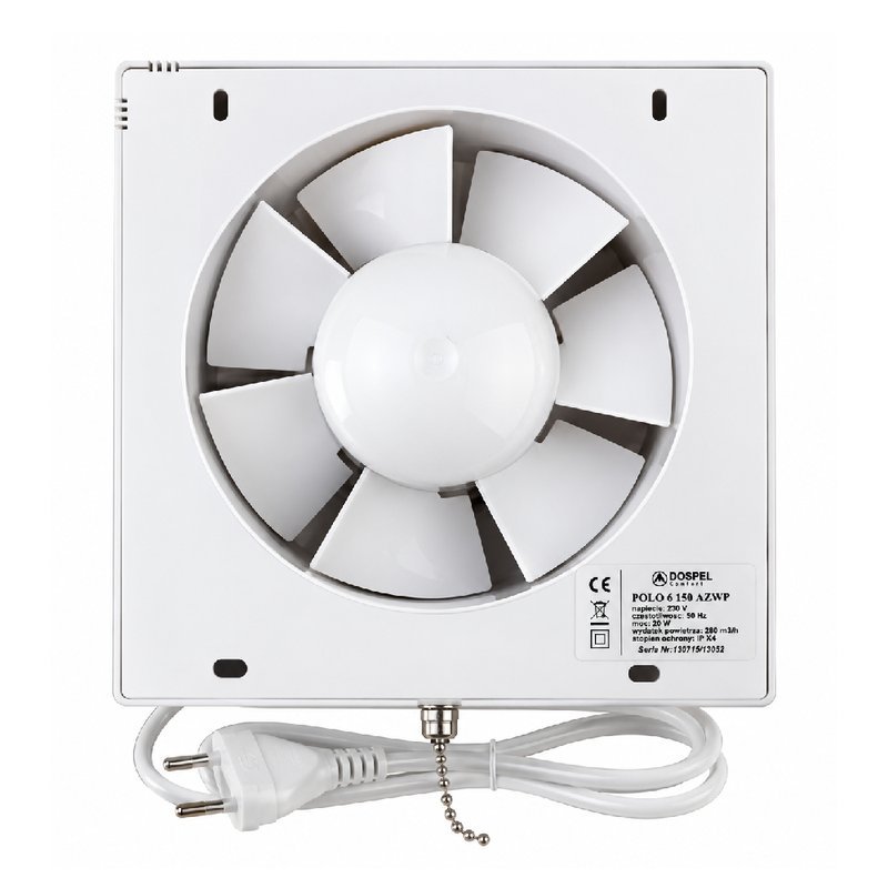 Ventilator jaluzele automate intrerupator fir Dospel Polo 6 150 AZWP-2
