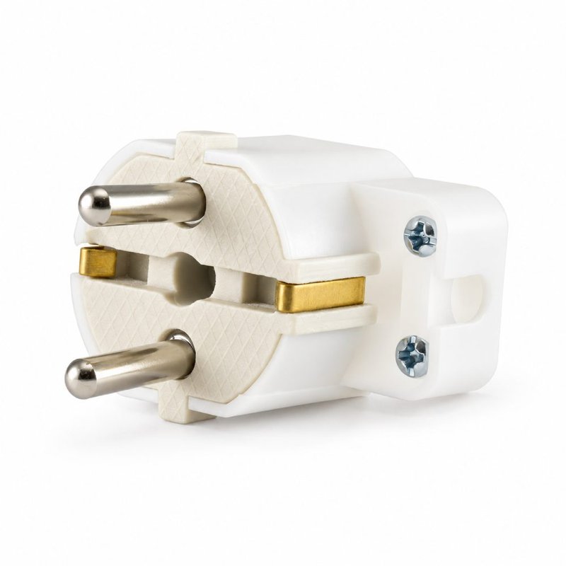 Stecher ceramic cu contact de protectie si inel 16A 1