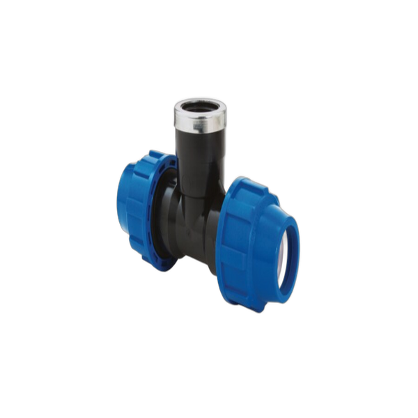 Teu compresiune PeHD 32x1x32 FI, filet interior Poliext - Prompt Service