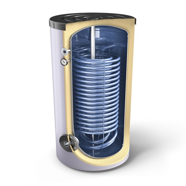 Boiler termo apa calda pentru sisteme pompa caldura Tesy EV 2X14S 800 95 HP DN18, 800 litri, o serpentina, clasa eficienta C, 305407