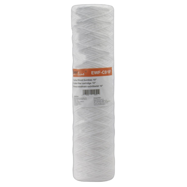 Cartus filtrant din bumbac, lungime 10" Everline, EWF-CB10F - Prompt Service