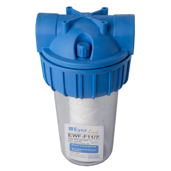 Filtru apa potabila Everline, racord 1 FF, cartus bumbac, EWF-F11/7 - Prompt Service