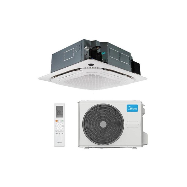 Aparat de aer conditionat tip caseta Midea Breezeless+Roundflow 48000 BTU MCD1-48HRFNX/T-MBQ4-04AWD/MOE30U-48HFN8 Inverter