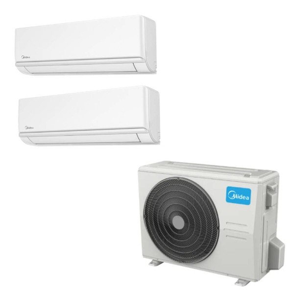 Pachet aer conditionat multisplit Midea, unitate interna 2 x 9000 btu + unitate externa 18000 btu