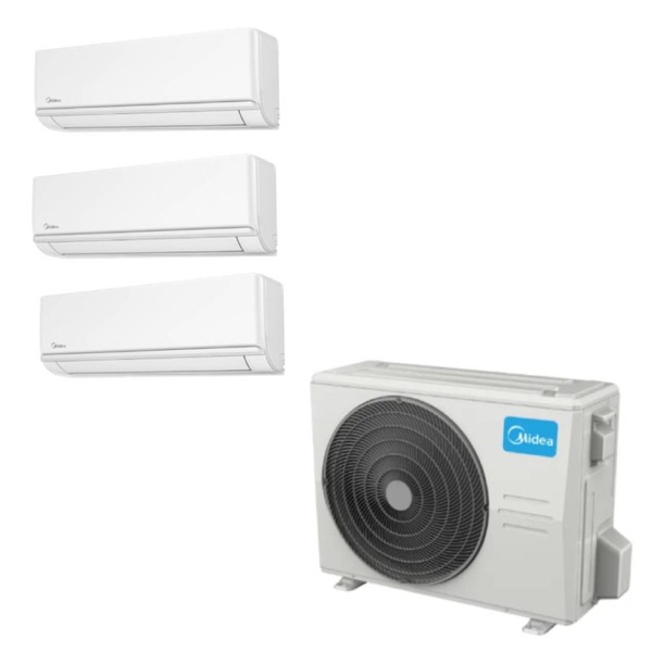 Pachet aer conditionat multisplit Midea, unitate interna 2 x 9000 btu + 1 x12000 btu + unitate externa 27000 btu