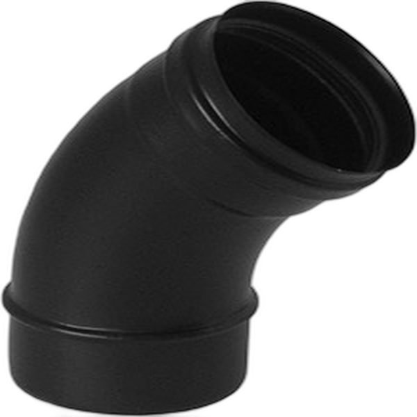 Cot evacuare gaze arse ATI NS2-410XP, diametru 100 mm, 45 grade, inox vopsit negru - Prompt Service