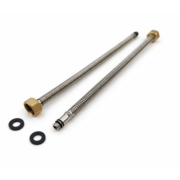 Set 2 bucati racord flexibil monocomanda din inox pentru baterie apa 1/2 100 cm - RN212-100