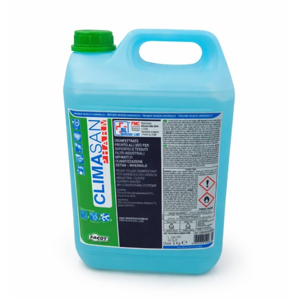 Solutie dezinfectanta pentru instalatie aer conditionat Facot Climasan Pharm, 5L - CLISANPHAK005