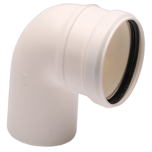 Cot evacuare gaze arse centrale termice condensare ATI WB2-98P, diametru 80 mm, 90 grade, plastic - Prompt Service