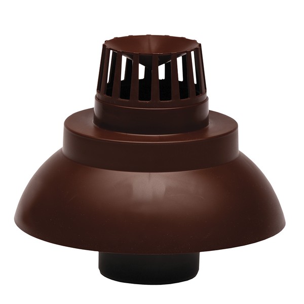 Capat pentru terminatie verticala evacuare gaze arse ATI WM45-80P, diametru 80 mm, Maro - Prompt Service