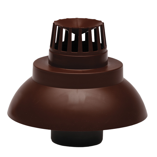 Capat pentru terminatie verticala evacuare gaze arse ATI WM45-80P, diametru 80 mm, Maro - Prompt Service