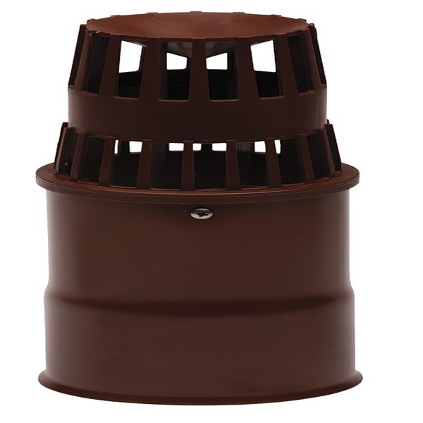 Capat pentru terminatie verticala evacuare gaze arse ATI WM45-810PA, diametru 80 mm, Maro - Prompt Service