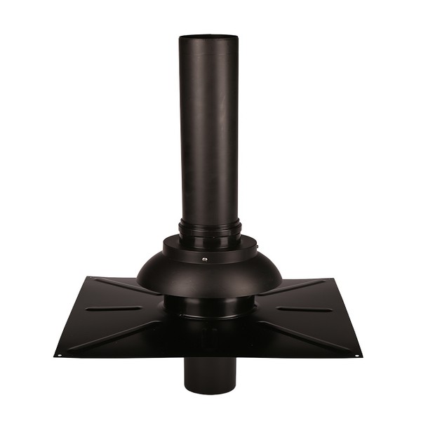 Trecere verticala si element etansare pentru centrala condensare ATI diametru 80 mm, PP, neagra, WN45-080PT - Prompt Service