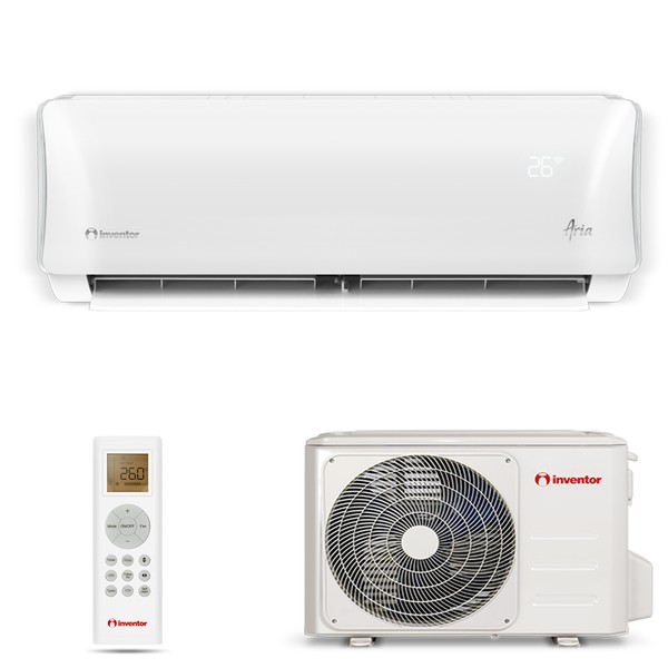 Aparat de aer conditionat Inventor Aria 24000 BTU, Filtru Hepa, Ionizator, Control WiFi, A++, Alb, AR4VI32-24WFI/AR4VO32-24