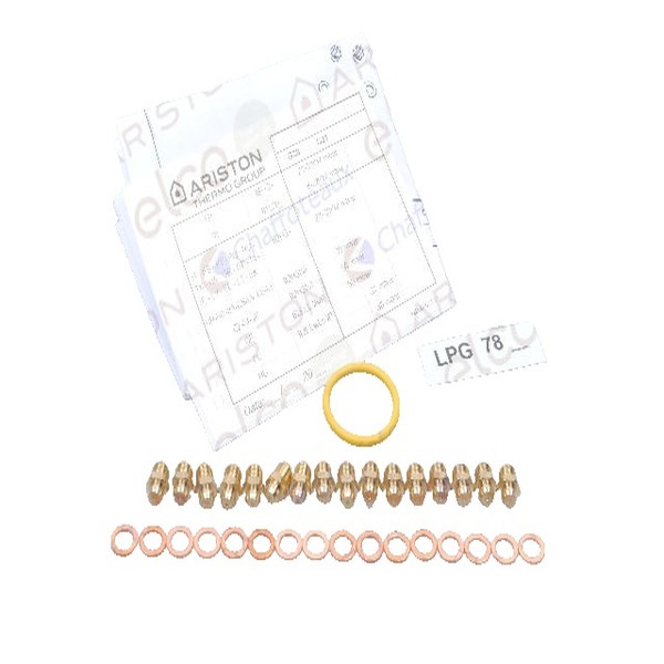 Set Complet Duza Arzător (gpl) pentru centrala termica de pardoseala Ariston CLAS 32 FF SYSTEM NG, CLAS EVO SYSTEM 32 FF cod piesa 65105166