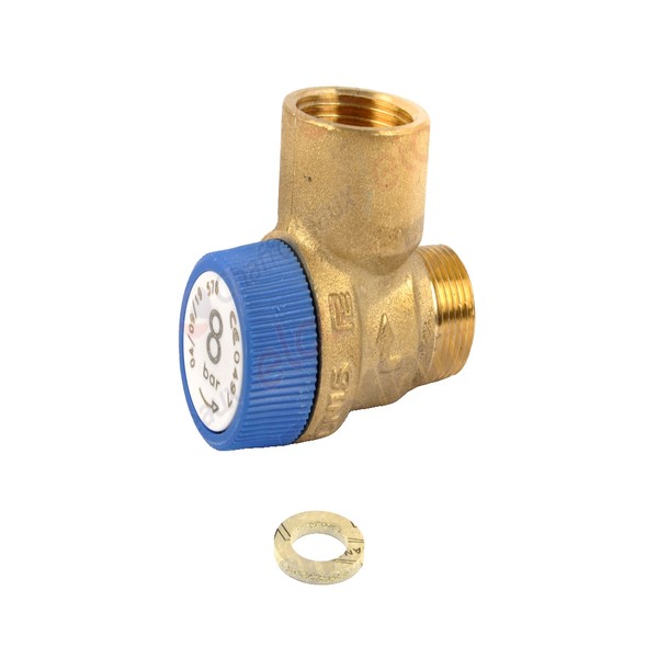 Supapă Siguranţă (8 Bar) pentru centrala termica de pardoseala Ariston GENUS PREMIUM FS 12 EAA1, GENUS PREMIUM SOLAR FS 24 EA cod piesa 65105837