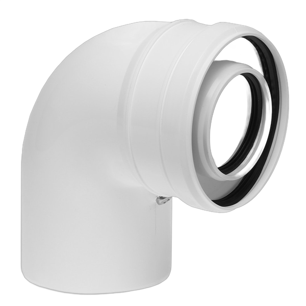 Cot evacuare centrala termica condensare ATI Tip 02, PP/PP, diametru 60 / 100, WBPPCUR61002 - Prompt Service