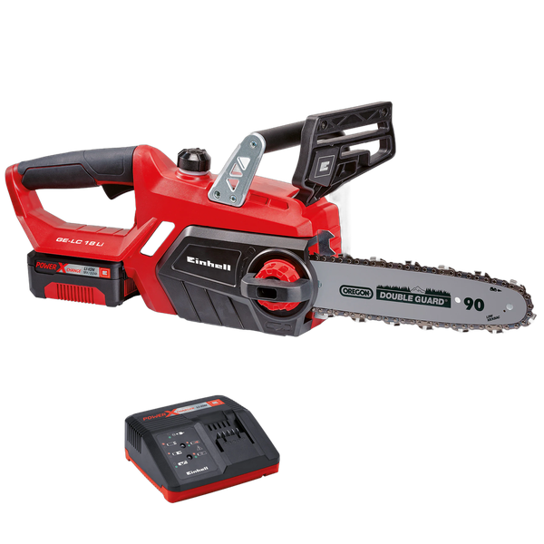 Fierastrau electric cu lant (drujba) acumulator inclus, Einhell, GE-LC 18 Li Kit, lama Oregon 25 cm - Prompt Service