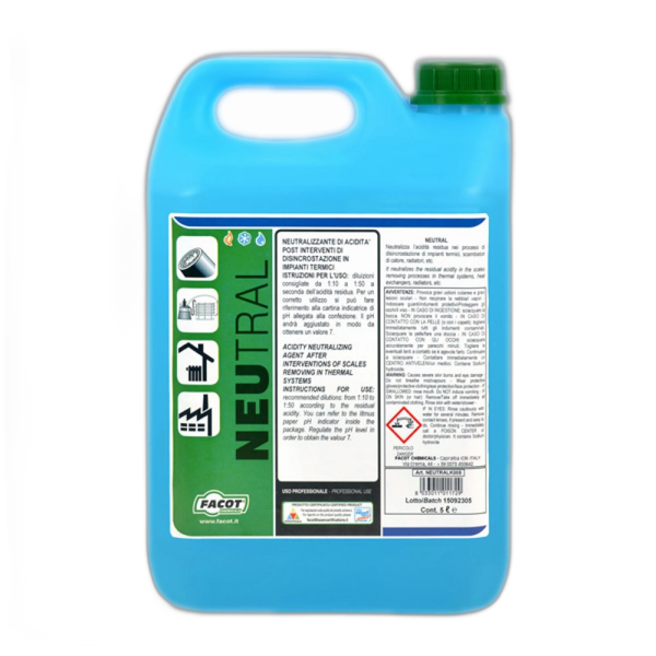 Inhibitor de coroziune si antibacterian Facot Neutral, 5 Litri, NEUTRALK005 - Prompt Service