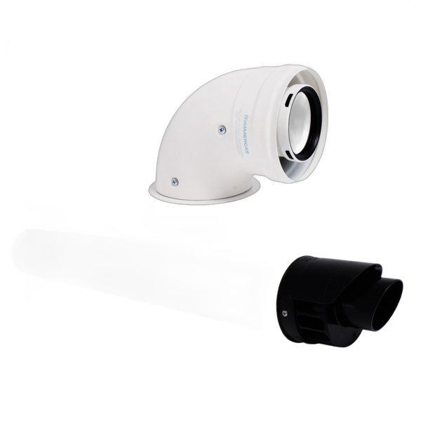 Kit evacuare gaze arse centrala termica condensare Immergas, diametru 60/100, cod piesa 3.024598 - Prompt Service