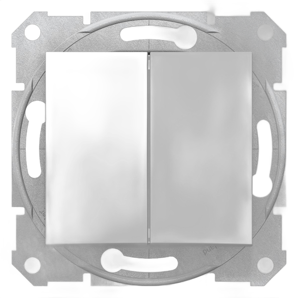 Intrerupator dublu Schneider Sedna, fara cadru, SDN0300121, alb - Prompt Service