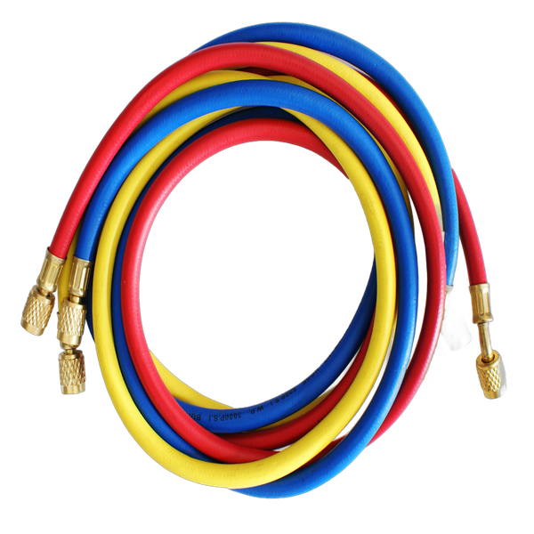 Set furtunuri de incarcare aer conditionat 3 x 150 cm, freon R410 Prompt Service Clima - Prompt Service