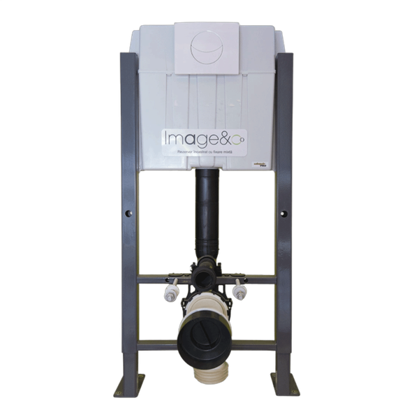 Set rezervor incastrat WC, clapeta dubla de actionare,Wirquin Imageo, 50950060 - Prompt Service