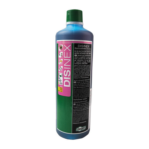 Solutie acida pentru curatat schimbatoare si instalatii de metal / cupru Facot Disinex 1 litru - Prompt Service