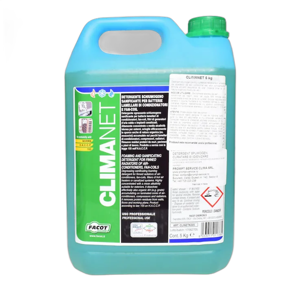Solutie pentru curatare instalatie aer conditionat Facot Climanet 5 kg - Prompt Service
