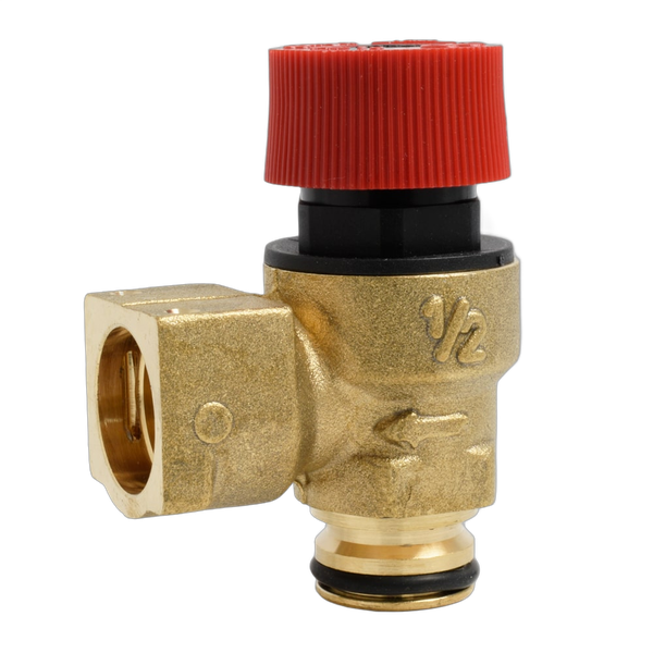 Supapa siguranta Kramer, racord o-ring clipsare cu siguranta 1/2, 3 bar, alama - Prompt Service