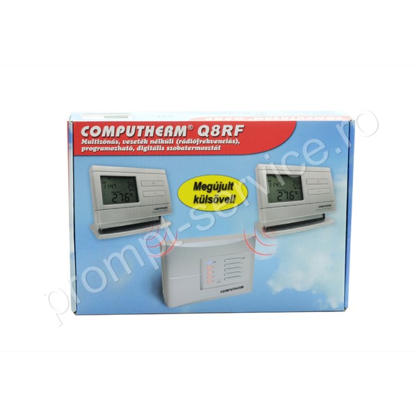 Termostat centrala termica Computherm Q8RF wireless (fara fir), programabil, pana la 4 zone - Prompt Service