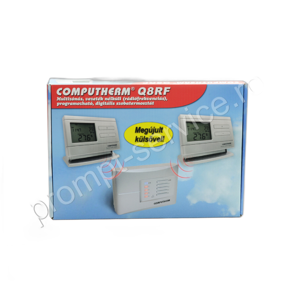 Termostat centrala termica Computherm Q8RF wireless (fara fir), programabil, pana la 4 zone - Prompt Service