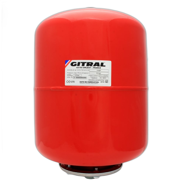 Vas de expansiune 35 litri Gitral VVEF 35, membrana schimbabila, 10 bar, universal - Prompt Service