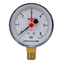 Manometru presiune 6 bar Kramer, diametru 63, racord 1/4, 0303