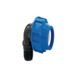 Cot compresiune PeHD 25x3/4 FE, D 25 mm, filet exterior