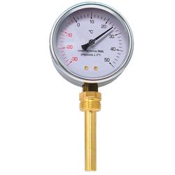 Termometru cu teaca Kramer, racord 1/2, 0451