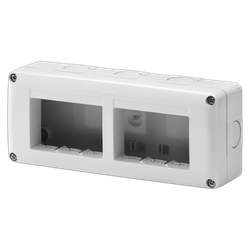 Doza aparat PT Gewiss 192x82x55 mm, 2 x 3 modul, IP40, GW27005