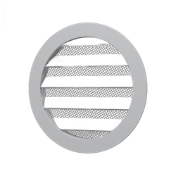 Grila transfer Venteurope 25RKM, aluminiu, rotunda, de exterior D250