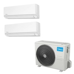 Pachet aer conditionat multisplit Midea, unitate interna 9000 btu + 12000 btu + unitate externa 18000 btu
