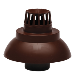 Capat pentru terminatie verticala evacuare gaze arse ATI WM45-80P, diametru 80 mm, Maro