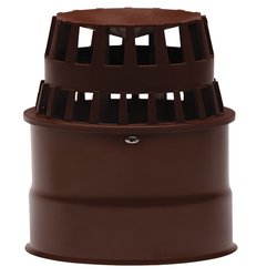 Capat pentru terminatie verticala evacuare gaze arse ATI WM45-810PA, diametru 80 mm, Maro