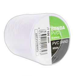 Banda matisat aer conditionat PVC alba neadeziva Facot, latime 10 cm x 25 m, PVCBI25N