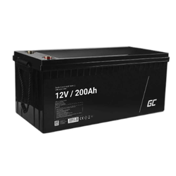 Acumulator plumb acid GreenCell 12V 200AH, terminal M8, AGM33, AGM33 - BAT-LEAD-12V200AH-GC