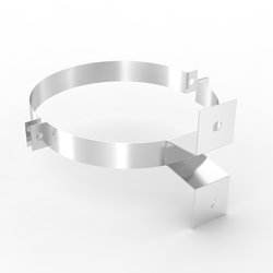 Suport perete cos de fum, inox, 250 mm