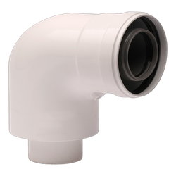 Cot evacuare centrala termica condensare ATI Tip 01, PP/ALL, 60 / 100, WBCUR61001