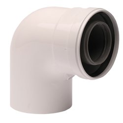 Cot evacuare centrala termica condensare ATI Tip 02, PP/ALL, 60 / 100, WBCUR61002